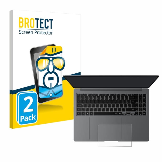 BROTECT - Screenprotector voor Samsung Galaxy Book5 Pro 16" (Touch Trackpad) - Folie Beschermfolie transparant 2 Stuks