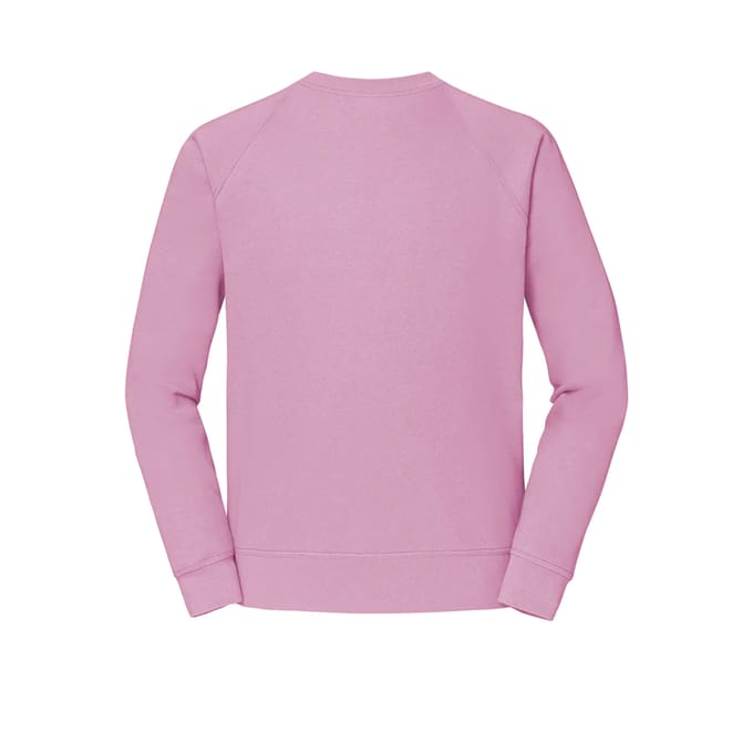 Fruit of the Loom Heren Klassiek 80/20 Raglan Sweatshirt (Lichtroze)