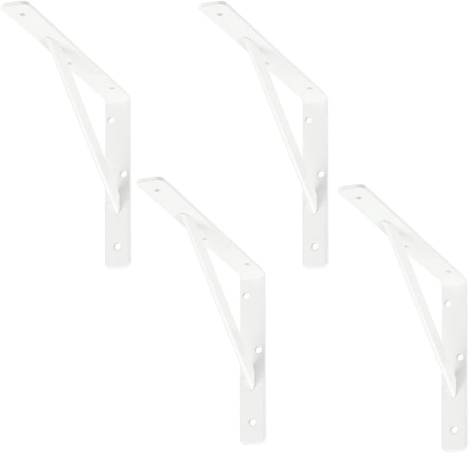 siwitec plankdrager 250 x 150 x 30 mm, wit, set van 4, draagvermogen 100 kg, plankdrager, webconsole