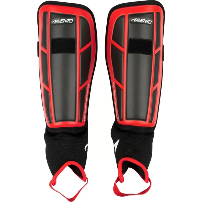 Avento Scheenbeschermers - Pro-Style Soft - Rood/Zwart - Maat M
