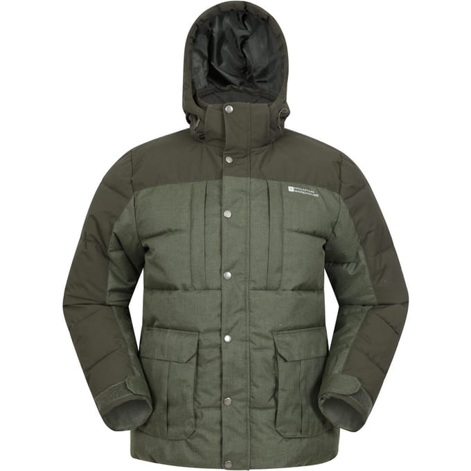 Mountain Warehouse Heren Shock Gewatteerd Jasje (Kaki Groen)