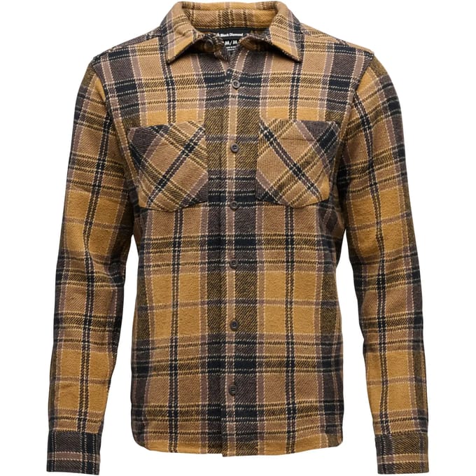 Black Diamond Project Heavy Flannel Overhemd Met Lange Mouwen Bruin S Man