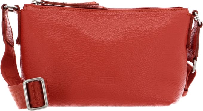 JOST Leren Schoudertas Vika Crossbody Bag Apricot Terracotta