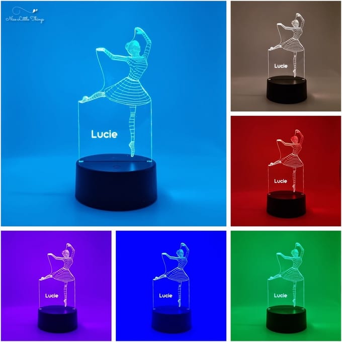 [Nice Little Things] - Gepersonaliseerde RGB LEDlamp Ballerina