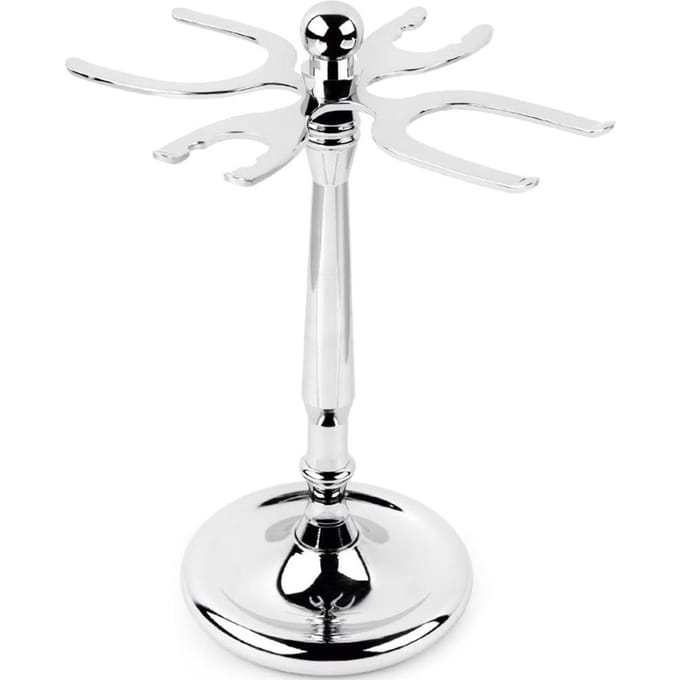 4-Tandige Scheermes en Borstel Stand Houder voor Scheerkwast Stand Gereedschap Scheeraccessoires white