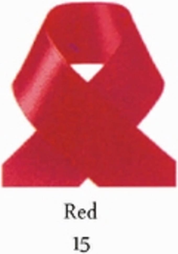 Satijnlint Red 15 mm (per meter)