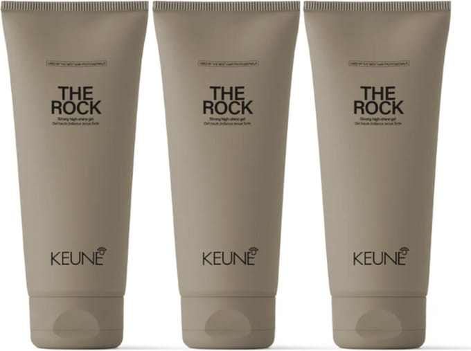 3 stuks - Keune - The Rock - Strong High-Shine Gel 200 ml