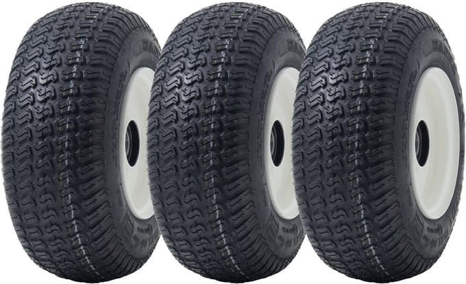 13x5.00-6 grasmaaierbanden en velgen Wanda P332, 25 mm 6205 lagers (set van 3)