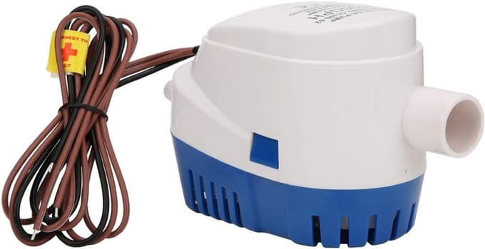 Dompelpomp - Bilgepomp Scheeps - Water Afvoeren - Ingebouwde Vlotterschakelaar - 24 Volt - Zwart