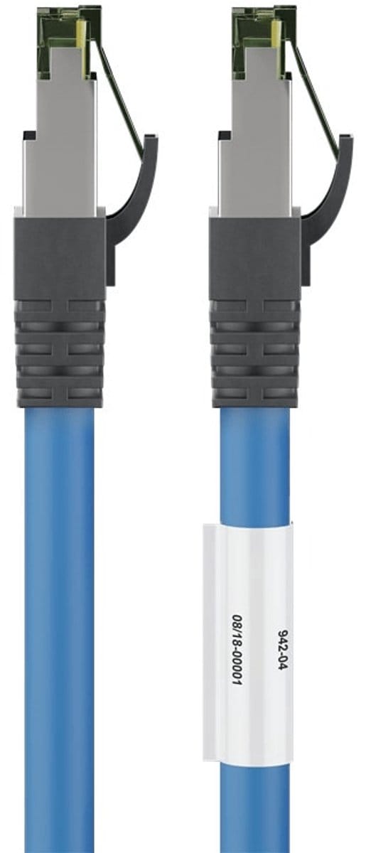 Danicom Cat8 S/FTP (PIMF) patchkabel - 2 meter blauw - netwerkkabel - internetkabel - UTP kabel - RJ45 - 10000 mbit/s