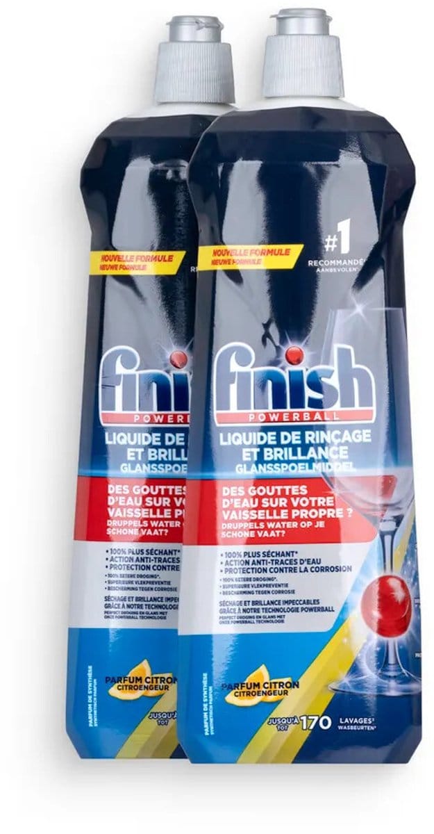 Finish Glansspoelmiddel Shine & Protect Lemon 2x 800 ml