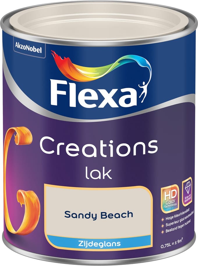 Flexa - Creations Lak Zijdeglans - Sandy Beach - 750 Ml