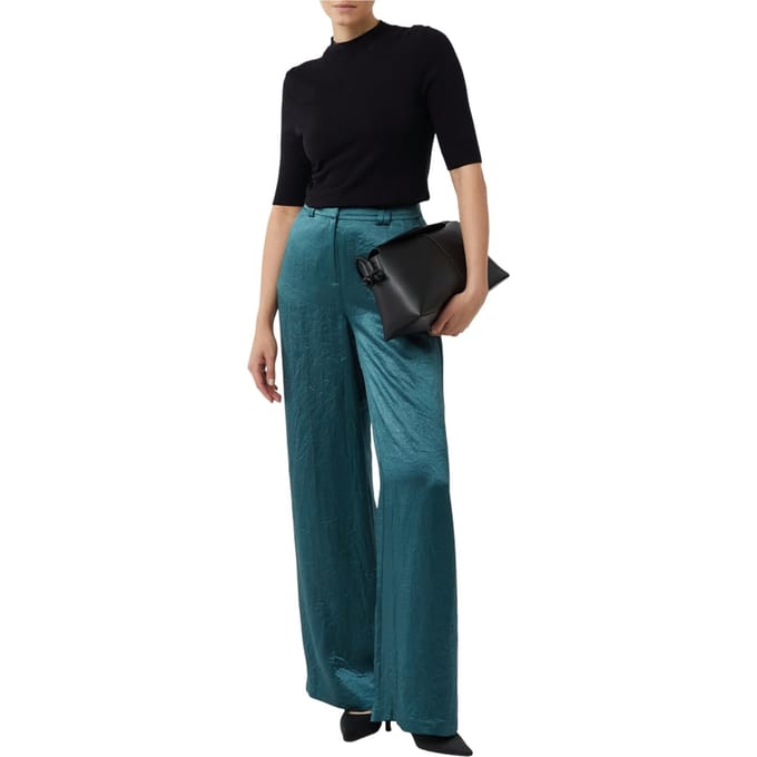 Comma  Pants Petrol Größe: W44R | Stoffhosen Outlet | Damen