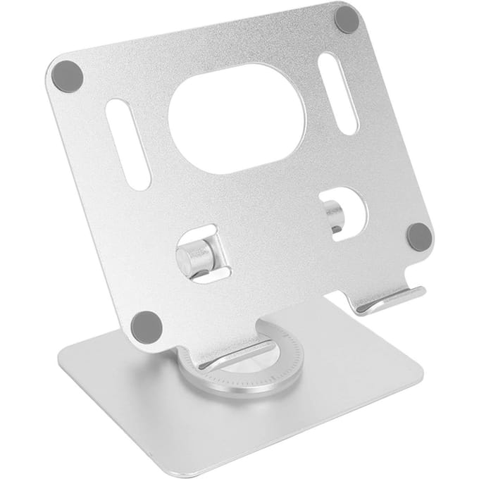 Verstelbare Tablethouder 360 Graden Rotatie Opvouwbaar Holle Koeling Aluminiumlegering Desktop Tablet white