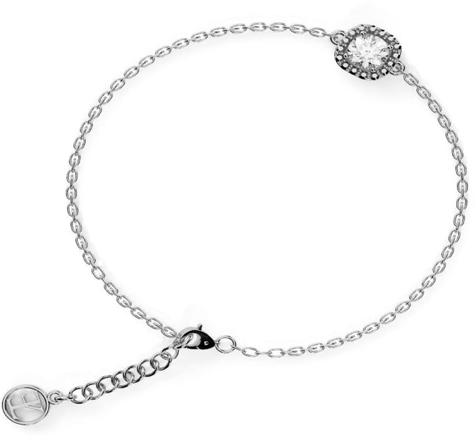 Elysian Armband Dames - Sterling Zilver 925 - Rhodium - Luxe geschenkdoos - 16 + 4 cm
