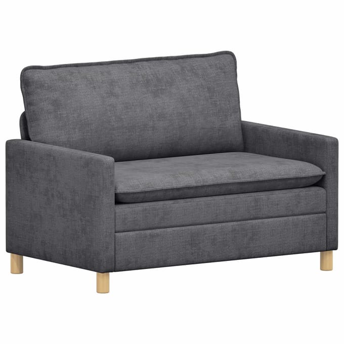 vidaXL - Bank - Donkergrijs - 126 - x - 81 - x - 87,5 - cm - Polyester