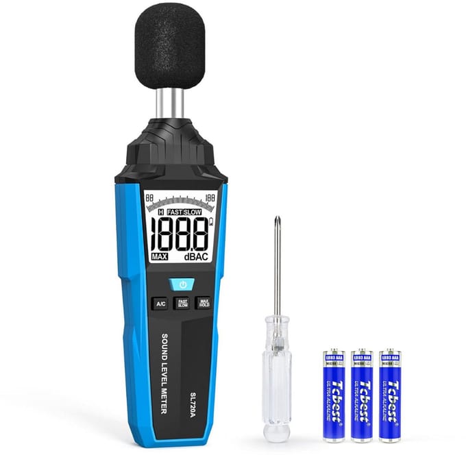 Professionele Decibelmeter - DB Meter - Geluidsmeter - Blauw