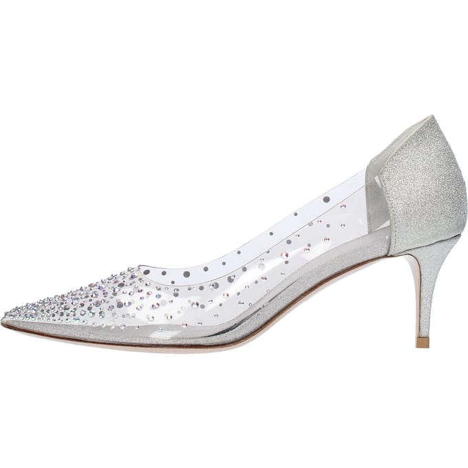 Le Silla zilveren schoenen met hak