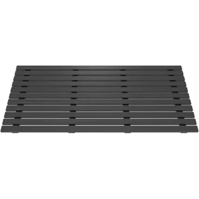 Aurlane Antislip Douchemat Indus 2 - Composiet - Hout - Grijs - 160x85cm