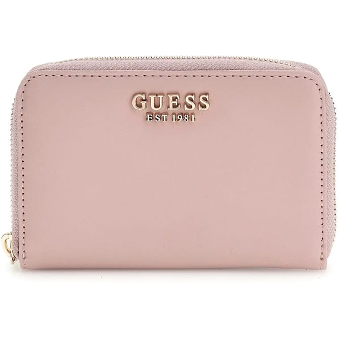 GUESS Portemonnee Laurel Zip Around Wallet Rose Roze