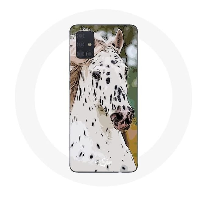 Samsung Galaxy A51 Hoesje Appaloosa Wit Paard