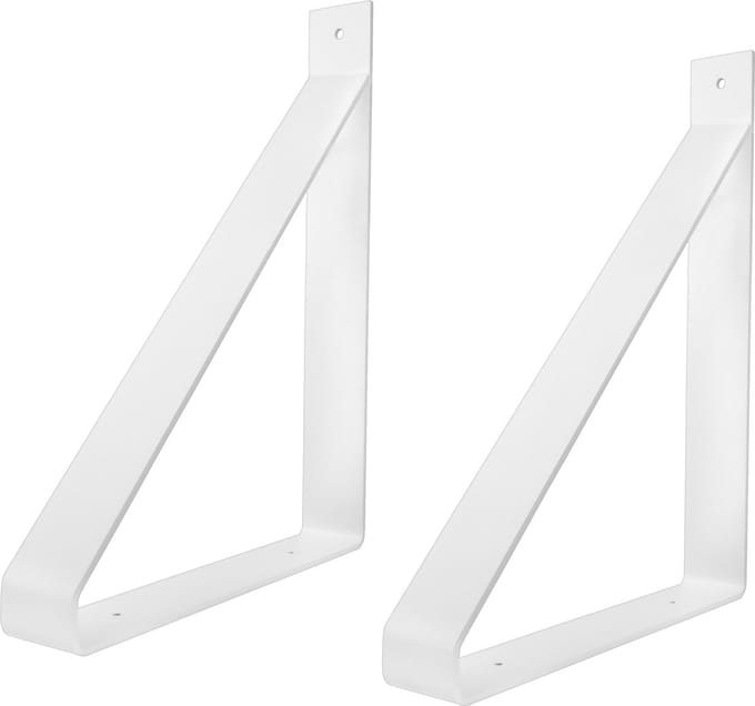 Gorillz Wagon 38 Plankdragers Industrieel Wit - Set van 2 - Planksteunen Metaal - Wandplank Beugels - 28,3 x 21,1 cm