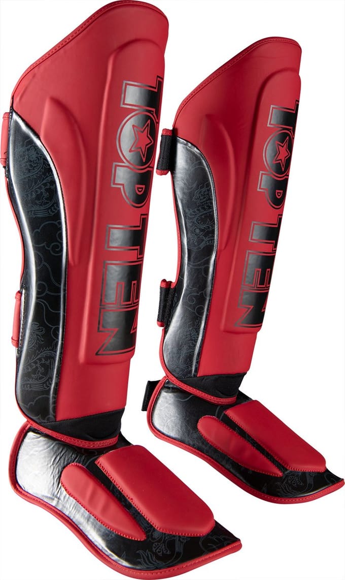 scheenbeschermers Guard dragon rood/zwart maat L