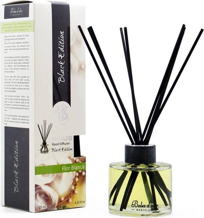 Boles d'olor Black Edition geurstokjes - Witte Bloemen