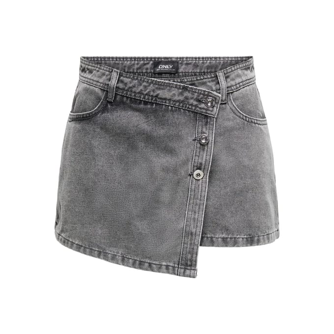 Only Lesly Denim Wrap Skort Dames - Maat L