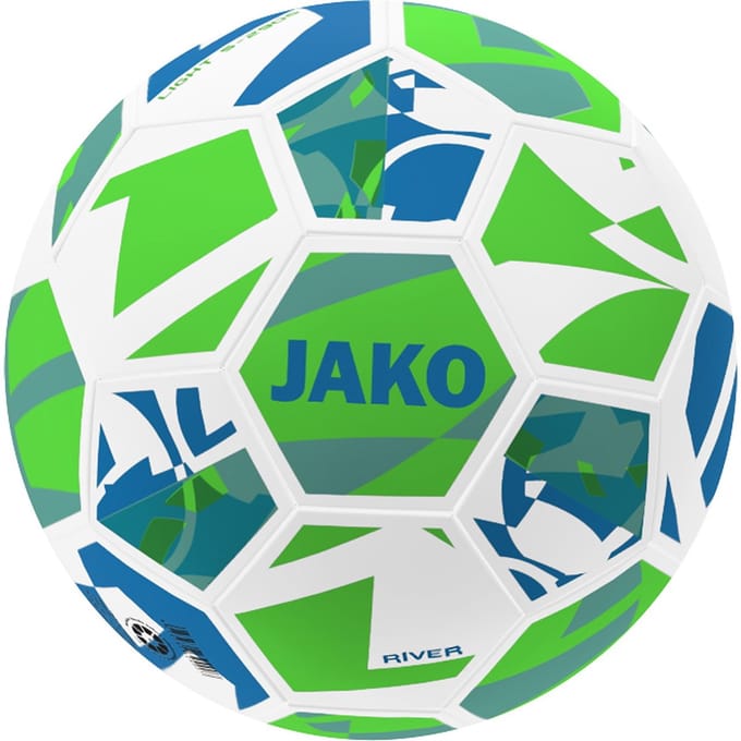 Jako River 290G (Size 5) Lightbal - Wit / Fluo Groen / Munt | Maat: 5