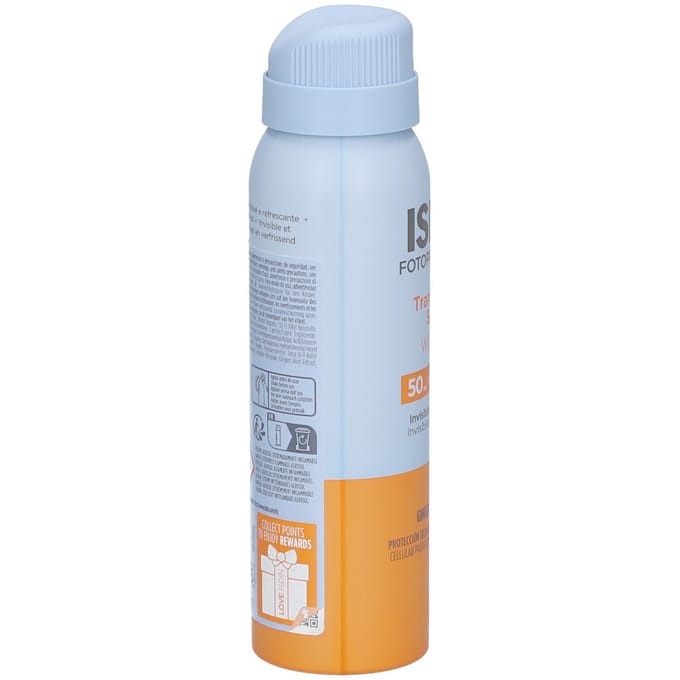Spray Solaire - ISDIN - FP 50 - 100 ml - Hypoallergénique - Brume pour Tous Types de Peau
