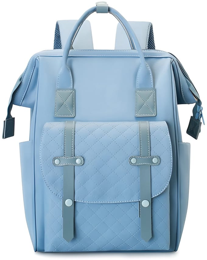 24Supply Luiertas Rugzak - Incl. Buggy / Kinderwagen Haken - Blauw