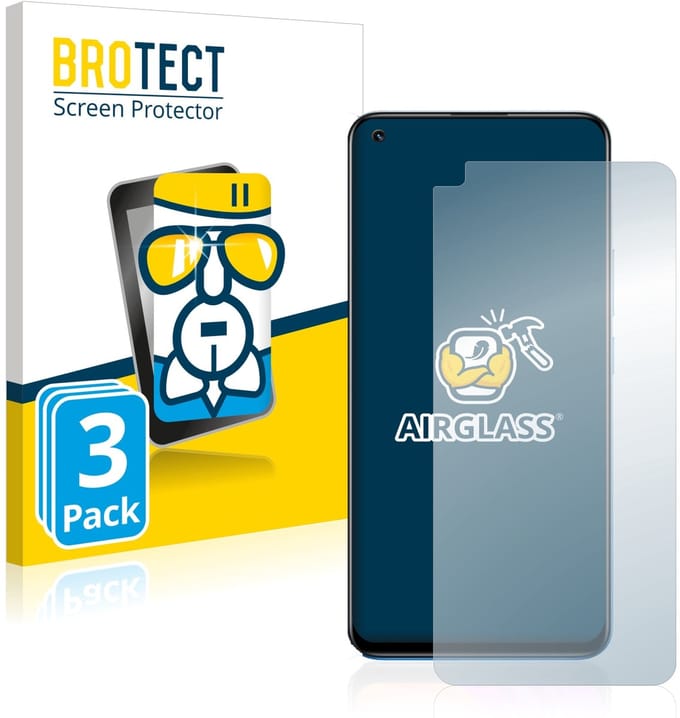 Screenprotector 3 Stuks voor realme 8 Beschermglas transparant
