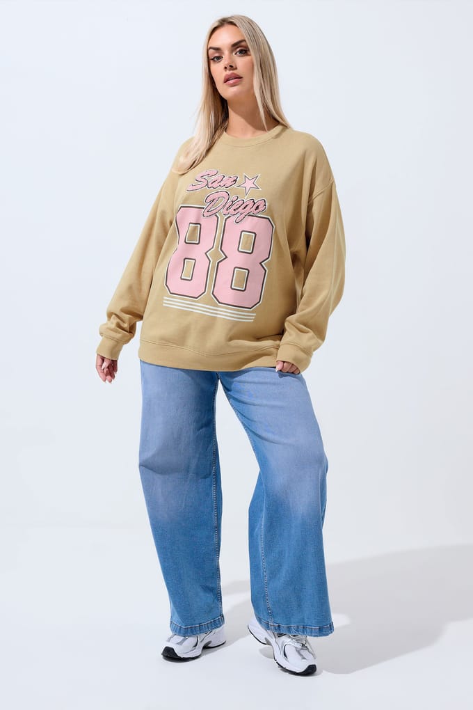 Limited Collection Beige Bruin 'San Diego 88' Sweatshirt Size 44