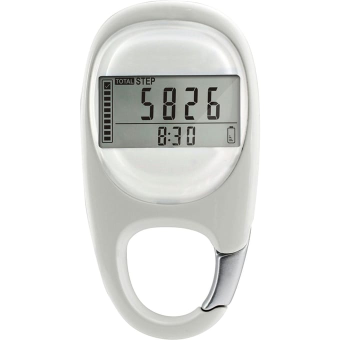 Multifunctionele stappenteller Draagbare stappenteller Fitnesstracker voor het bijhouden van stappen / wandelen wit
