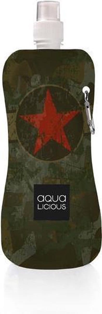 Aqua Licious - Army - waterzak - 450 ml festival