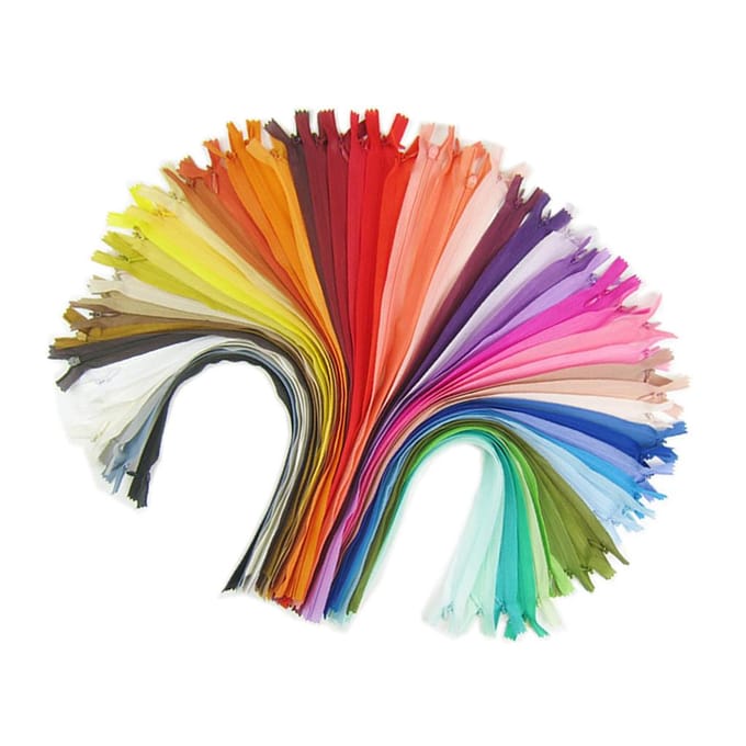 18 stks 40 cm Gemengde Kleur Nylon Onzichtbare Ritsen Gesloten Einde DIY Naaien Ambachten red