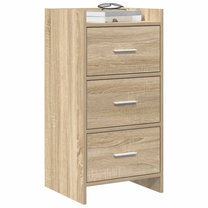 vidaXL - Dressoir - Sonoma - Eiken - 40 - x - 36 - x - 80 - cm - Bewerkt - hout