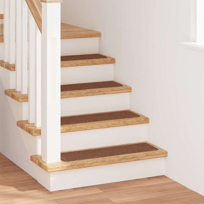 vidaXL - Antislip - Trapmatten - 15 - st - 75 - x - 20 - cm - Geel - PP - Rechthoekig