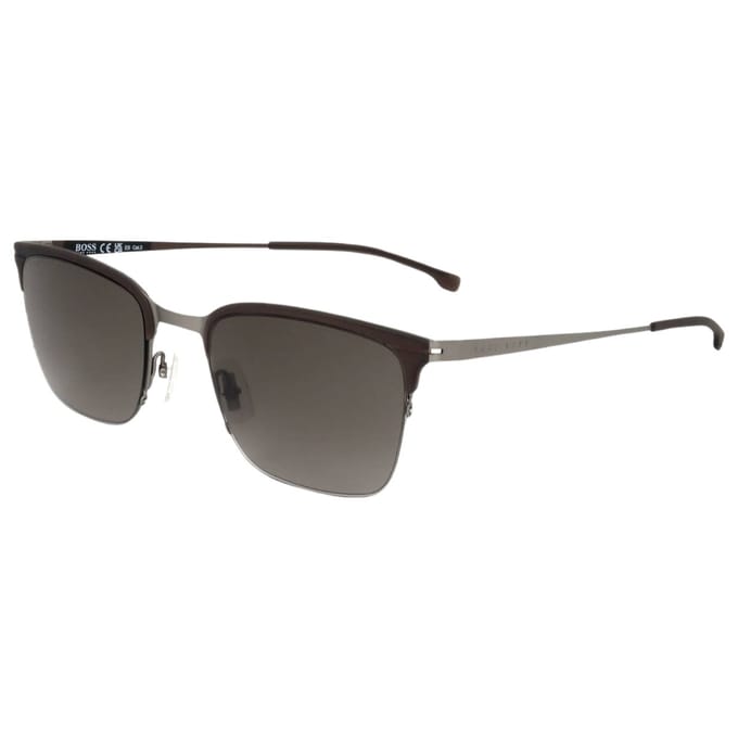 Zonnebril Uniseks Hugo Boss 1244/S Zilver Ø 55 mm