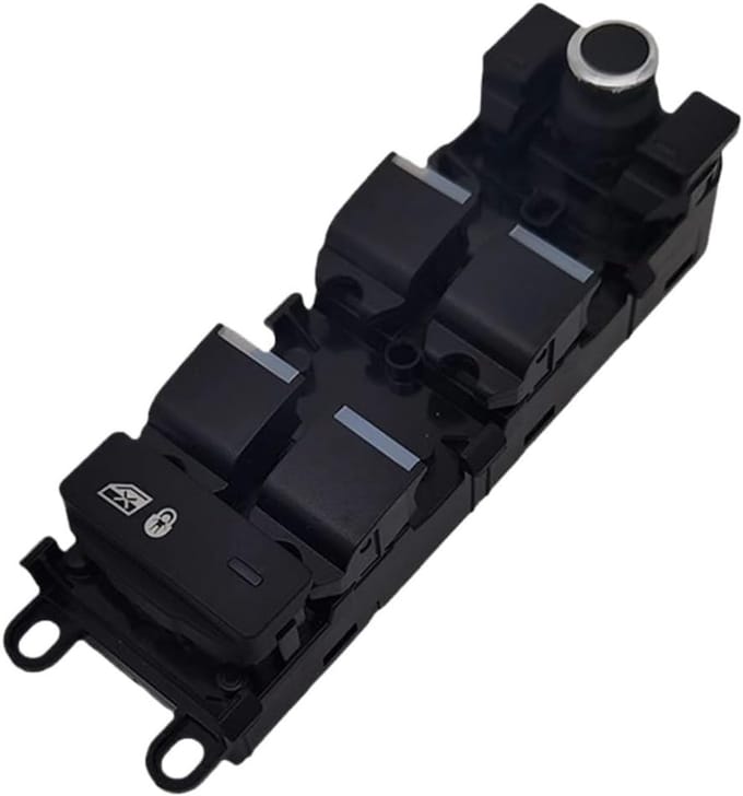 Raamschakelaar - Raamknop - Auto Reparatie - Directe Vervanging - 2.54 cm - Zwart