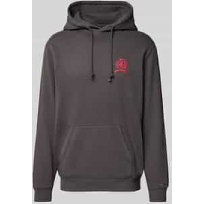 Regular fit hoodie van katoenmix