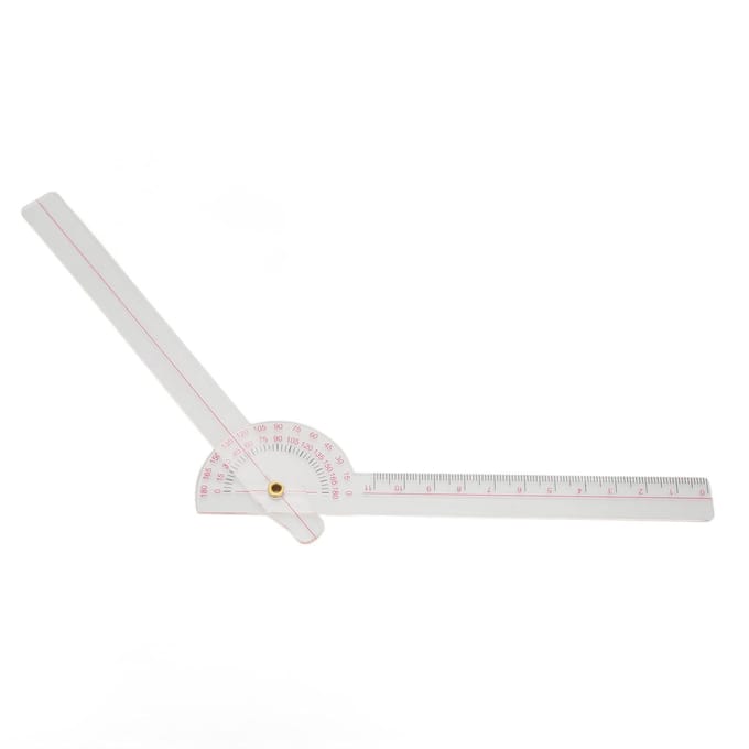 Gezamenlijke Goniometer 360 Graden Nauwkeurige Meting Spinale Curvatuur Goniometer Tool voor Knie Elleboog white
