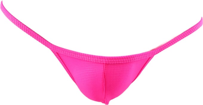 BamBella ® - ondergoed - maat Onesize S M L - String heren onderbroek Rozekant mannen