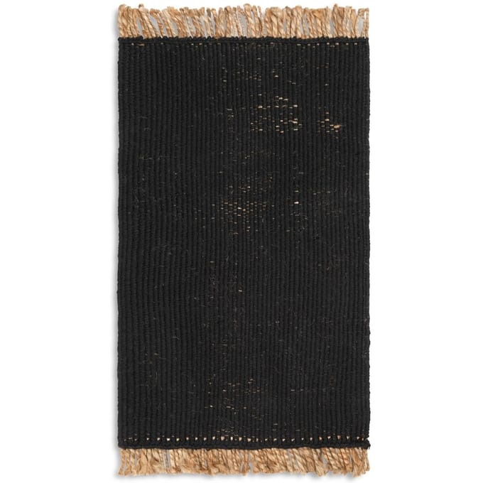 Ferm Living Blokmat - black/natural