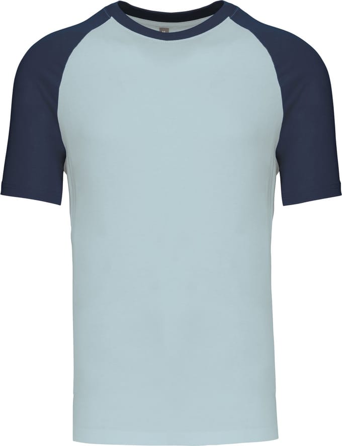 Kariban Baseball - Tweekleurig t-shirt K330 - Ice Blue / Denim - S