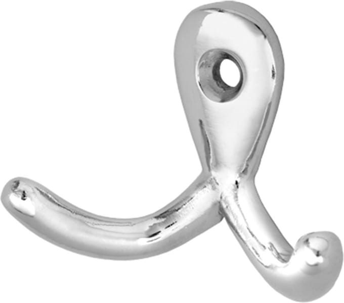 hermeta handdoekhaakje 0560 37 mm gepolijst aluminium 28,5 mm - 0...
