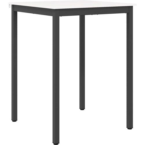 vidaXL - Bartafel - Wit - 80 - x - 80 - x - 105 - cm - Massief - grenenhout