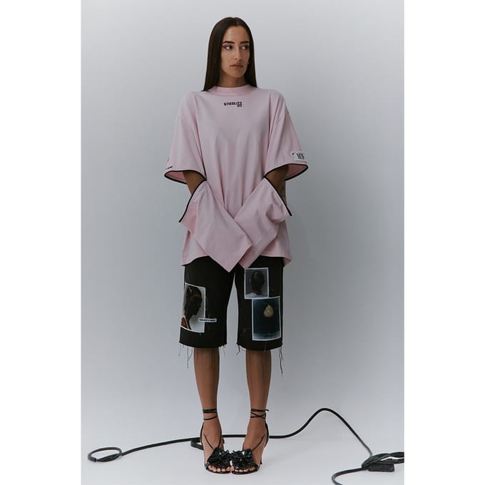 Stieglitz Chayenne Skate Tee Wide Sleeve Pink Größe: L | Hemden Outlet | Damen | Rosa
