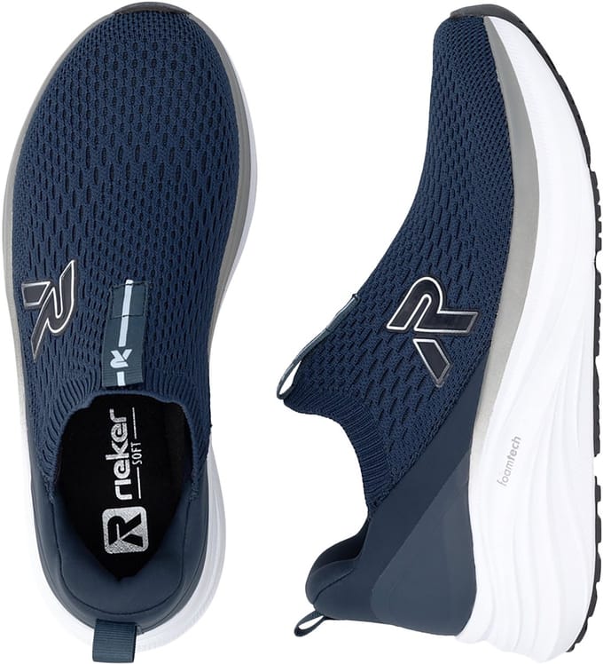 Lage instap sneakers van scuba-stof